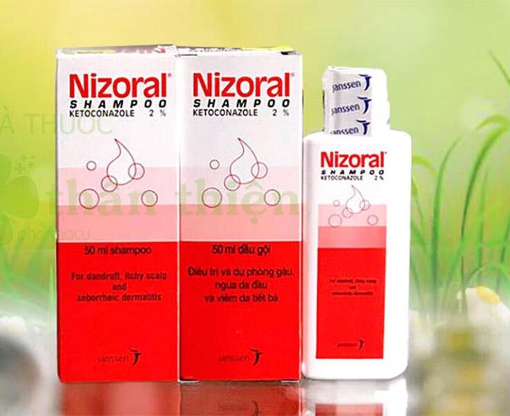 Dầu gội trị nấm da đầu Nizoral 2% ketoconazol.
