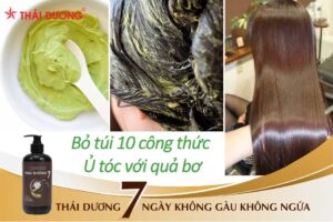 Ủ tóc với quả bơ cực đơn giản